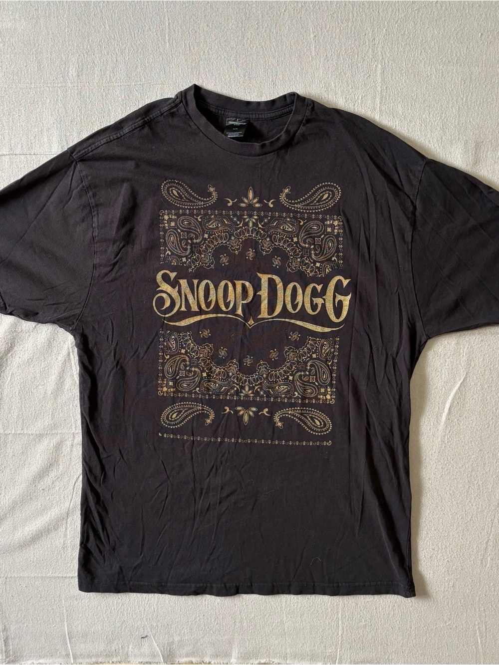Crooks & Castles x Snoop Dogg Graphic T-shirt Black Bandana Tee Men’s XL